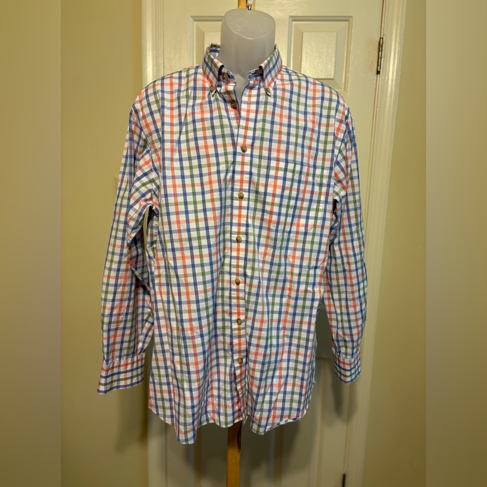 CHARLES TYRWHITT Men's Long-Sleeve (Weekend) Plaid Button-Down Shirt, Size: L